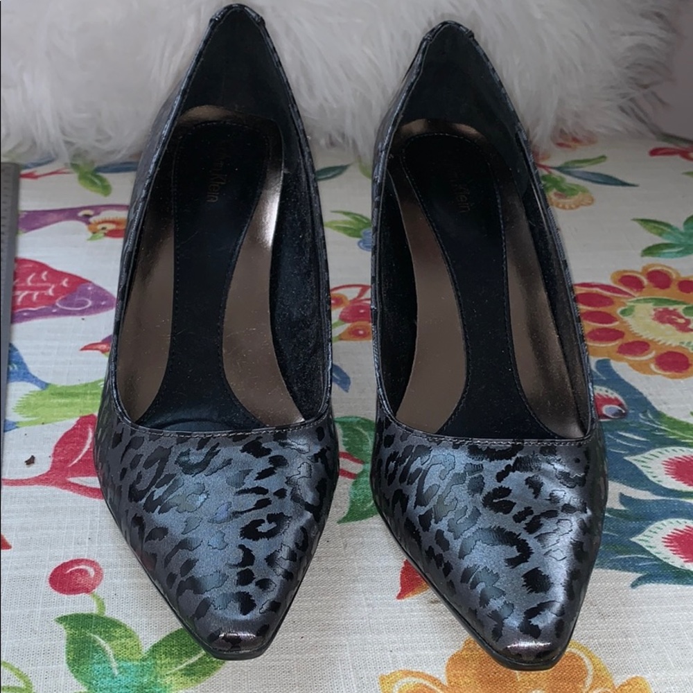 Calvin Klein Leopard Print Pumps
